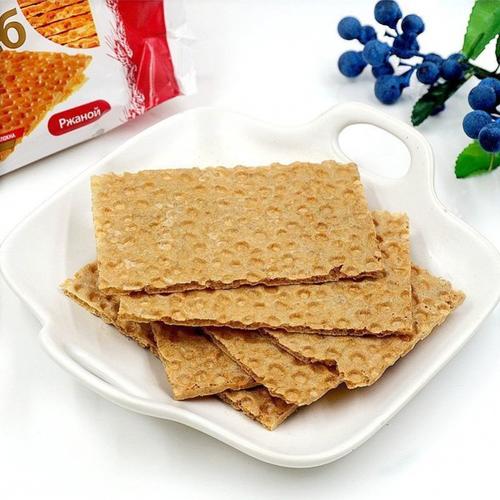 粗粮谷物全麦燕麦薄脆威化饼俄罗斯无蔗糖酥脆代餐饼干零食品工厂